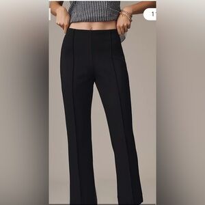Anthropologie Black  Sleek Bodycon Black Pants size 10 NWT